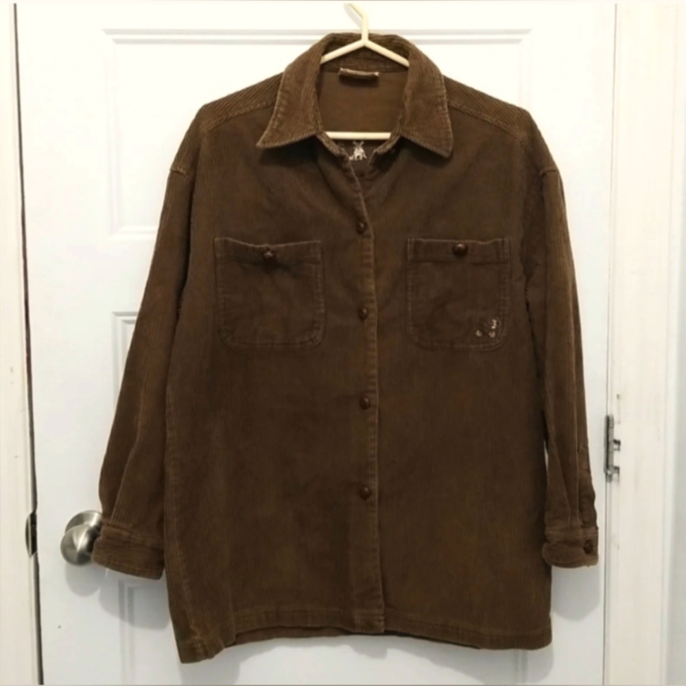 Vintage Chocolate Brown Corduroy Jacket